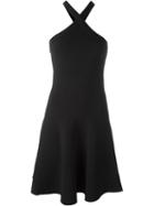 T By Alexander Wang Ribbed Flared Dress, Women's, Size: M, Black, Nylon/spandex/elastane/rayon
