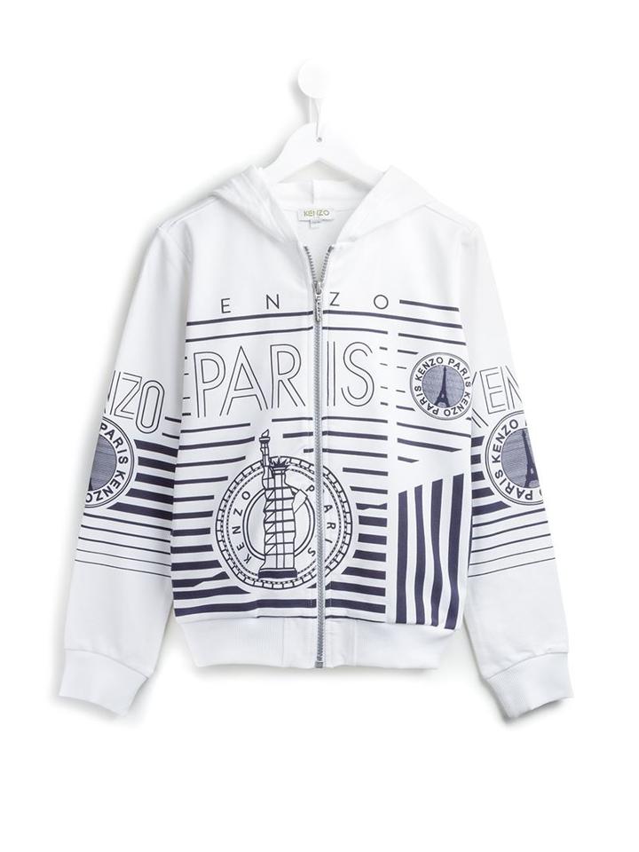 Kenzo Kids 'paris' Zipped Up Hoodie