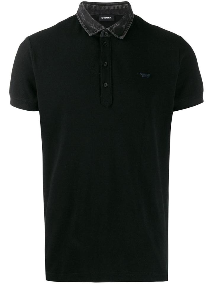Diesel T-miles-new Polo Shirt - Black
