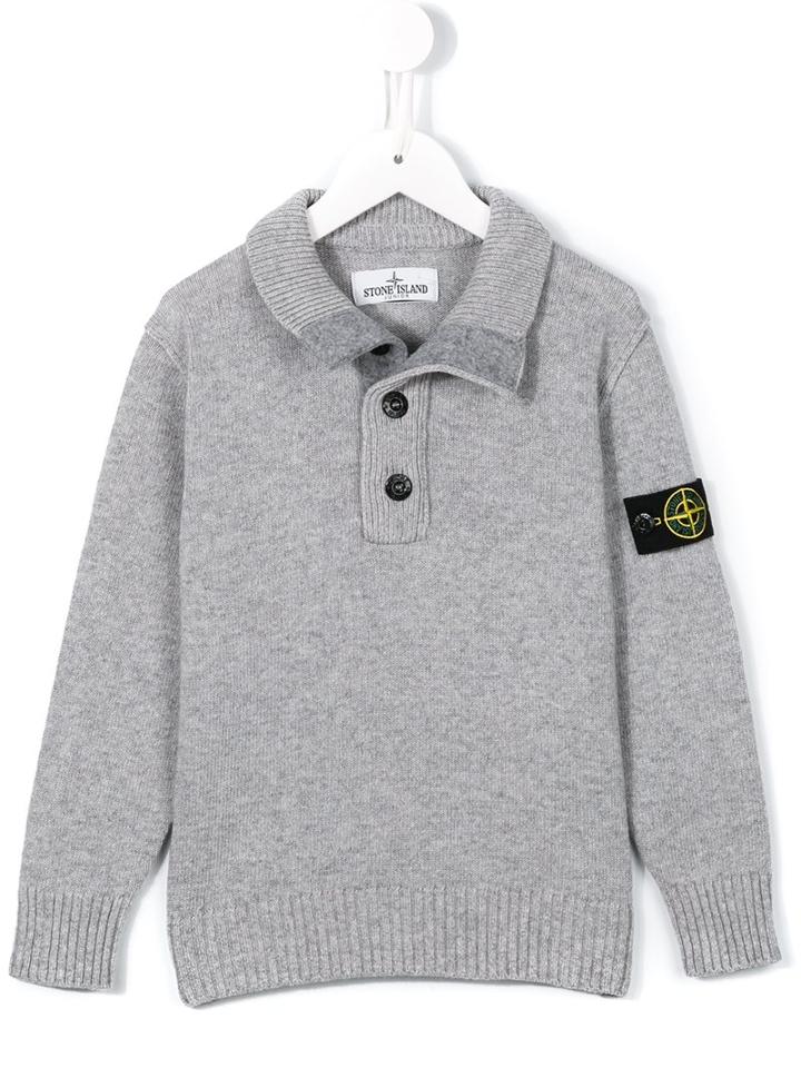 Stone Island Kids Logo Patch Jumper
