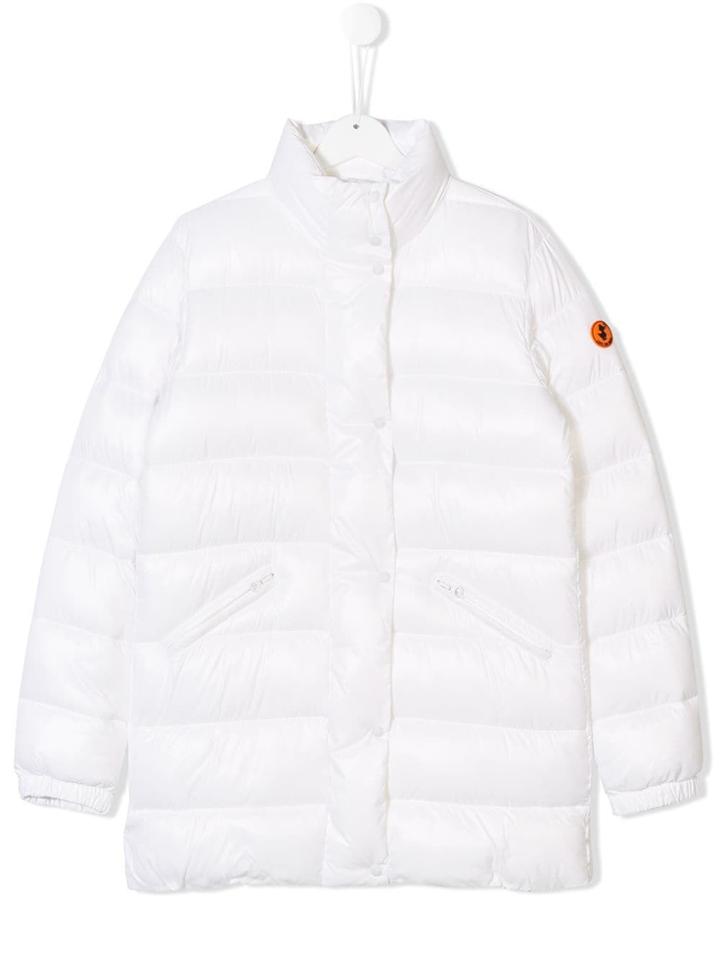Save The Duck Kids Teen Padded Coat - White