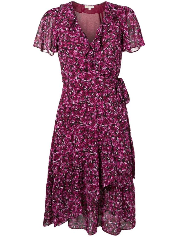 Michael Michael Kors Wrap Butterfly Dress - Pink