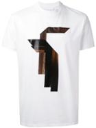 Neil Barrett - Wood Print T-shirt - Men - Cotton - S, White, Cotton