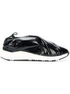 Casadei Padded Strap Slip-on Sneakers - Black