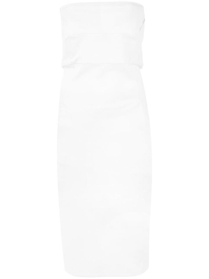 Rick Owens - Strapless Cocktail Dress - Women - Cotton/spandex/elastane/viscose - 42, Women's, White, Cotton/spandex/elastane/viscose