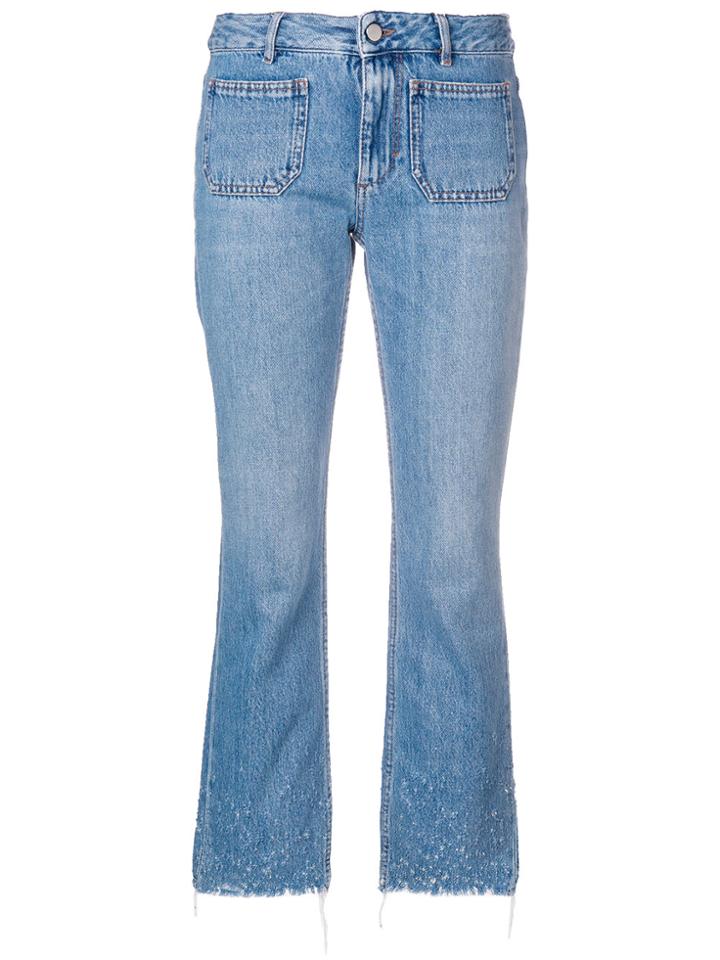 Dorothee Schumacher Flared Cropped Jeans - Blue