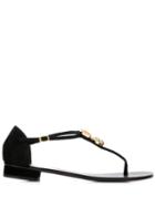 Giuseppe Zanotti Pendant T-bar Sandals - Black