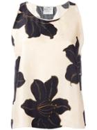 Forte Forte Floral Print Tank Top, Women's, Size: 3, Nude/neutrals, Silk