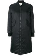 As65 Long Bomber Jacket - Black