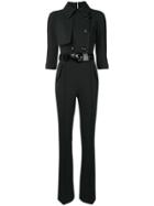 Elisabetta Franchi Double-breasted Jumpsuit - Black