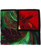 Kansai Yamamoto Vintage Illustarted Leopard Print Scarf, Women's