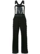 Tu Es Mon Trésor Tulle Frilled Dungarees - Black