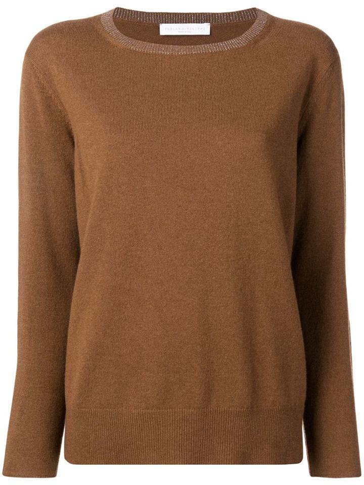Fabiana Filippi Fine Knit Jumper - Brown