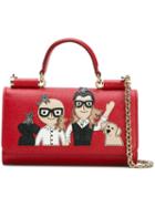 Dolce & Gabbana Mini 'von' Wallet Crossbody Bag, Women's, Red, Calf Leather
