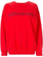 Yves Saint Laurent Pre-owned Logo Print Sweatshirt - Orange