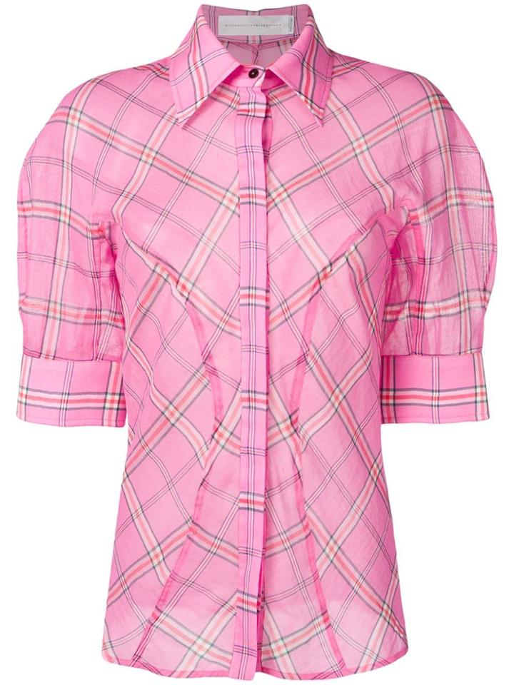 Victoria Victoria Beckham Checked Blouse - Pink