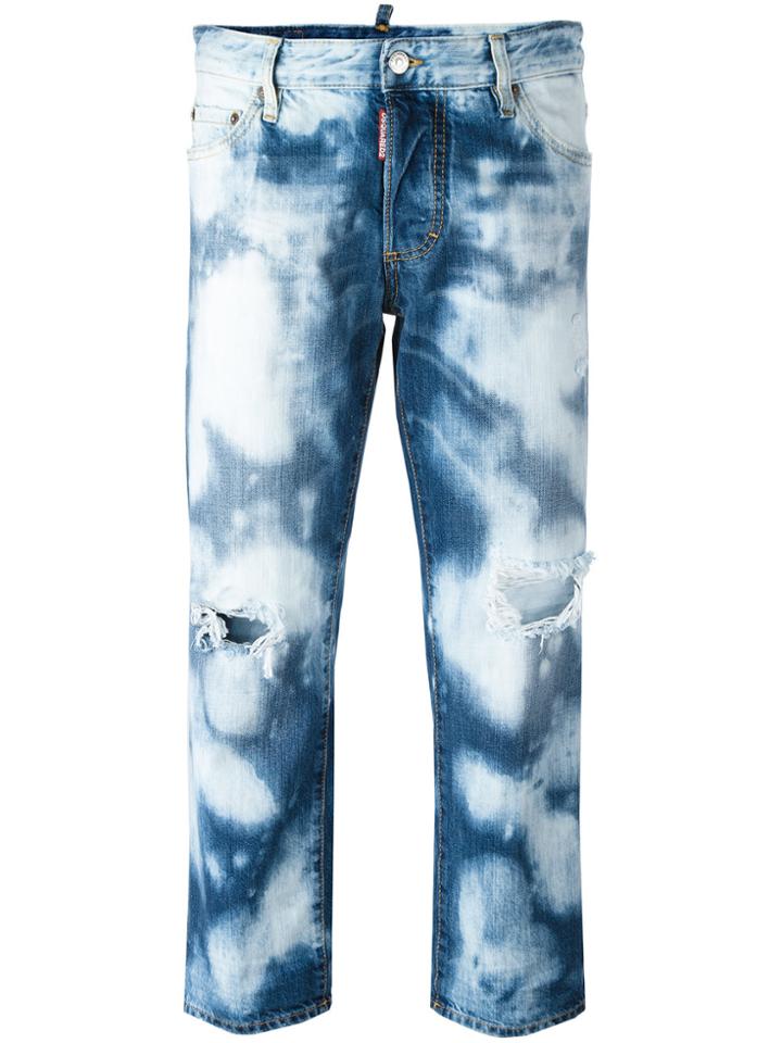 Dsquared2 Tomboy Bleached Jeans - Blue