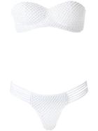 Amir Slama Strapless Bikini Set - White