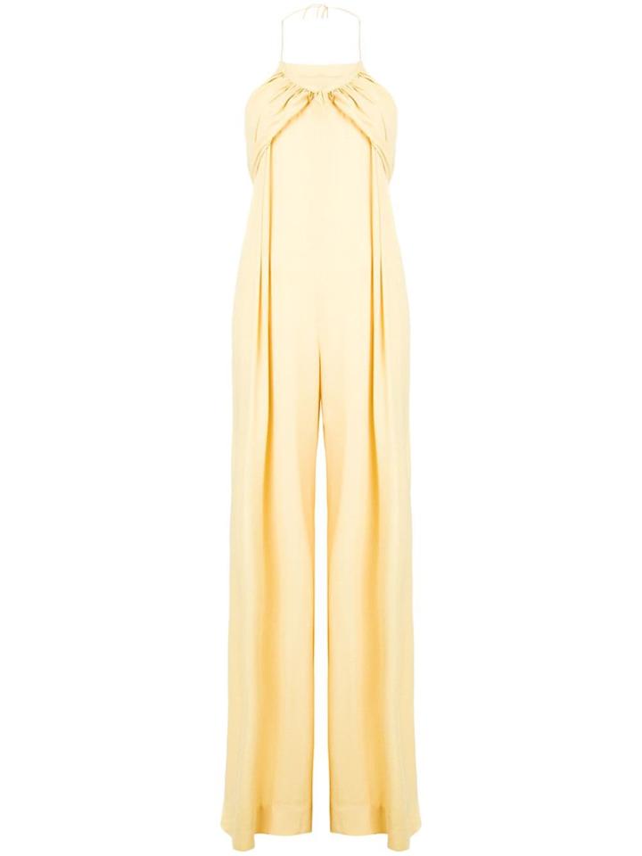 Jacquemus Halter Neck Jumpsuit - Yellow & Orange