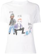 Unfortunate Portrait 'ice Ice Baby' T-shirt, Women's, Size: Medium, White, Cotton