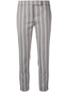 Thom Browne Repp Stripe Skinny-fit Trouser - Grey