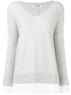 Max & Moi V-neck Pullover - Grey