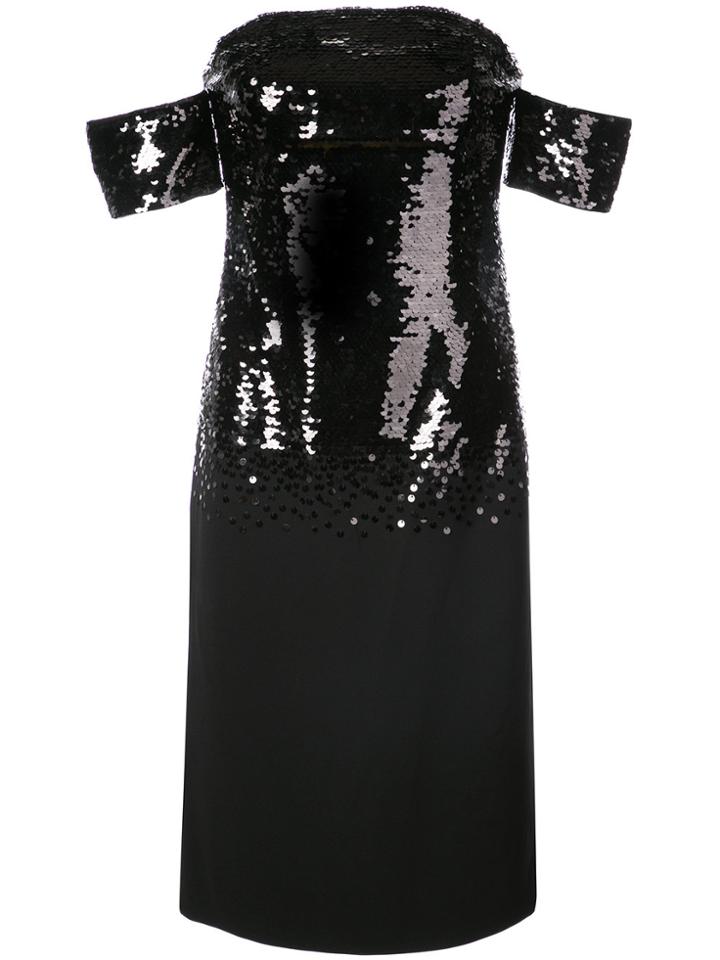 Sachin & Babi Galiana Sequin Fitted Dress - Black