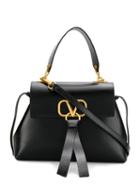 Valentino Valentino Garavani V-ring Tote Bag - Black