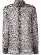 Saint Laurent Anemone Print Shirt, Women's, Size: 44, Silk