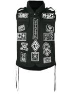 Ktz Multi Patch Waistcoat - Black