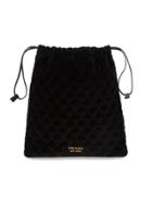 Prada Quilted Pouch Bag - Black