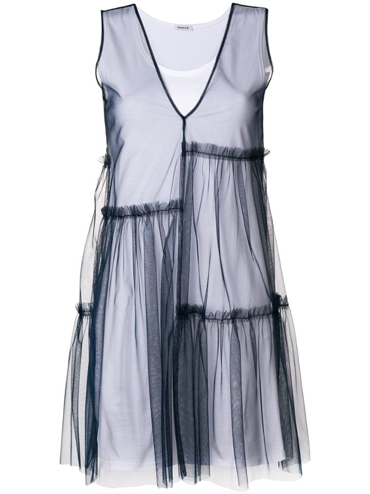 P.a.r.o.s.h. Tulle Layer Dress - Blue