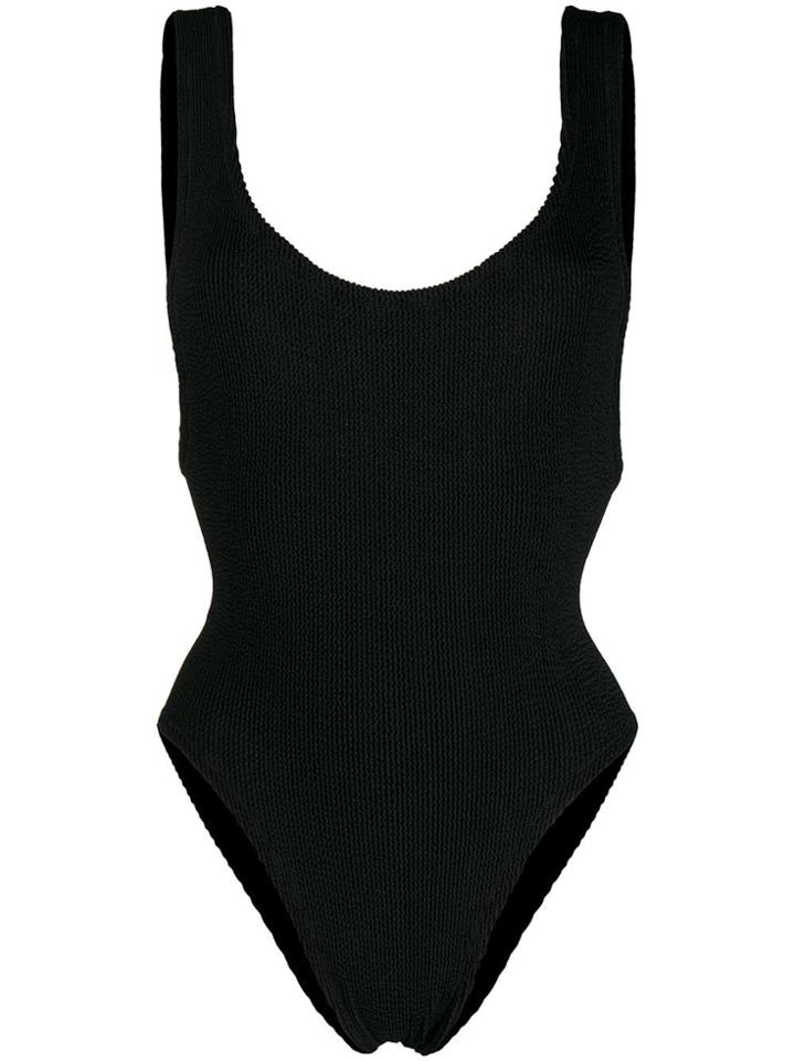 Reina Olga Ruby Scrunch Swimsuit - Black
