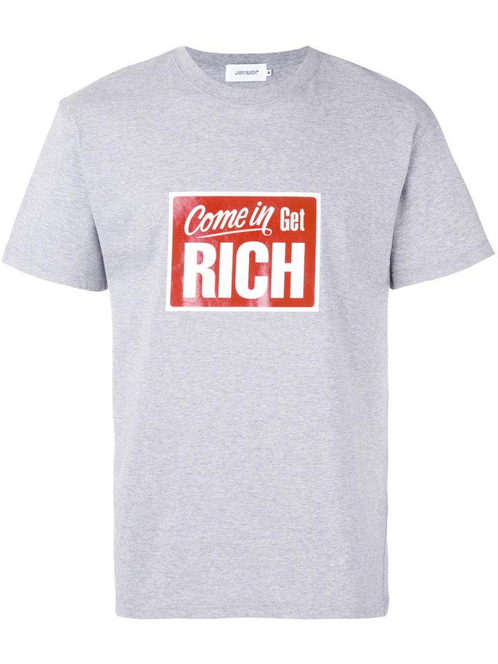 Joyrich - Come In T-shirt - Men - Cotton - L, Grey, Cotton