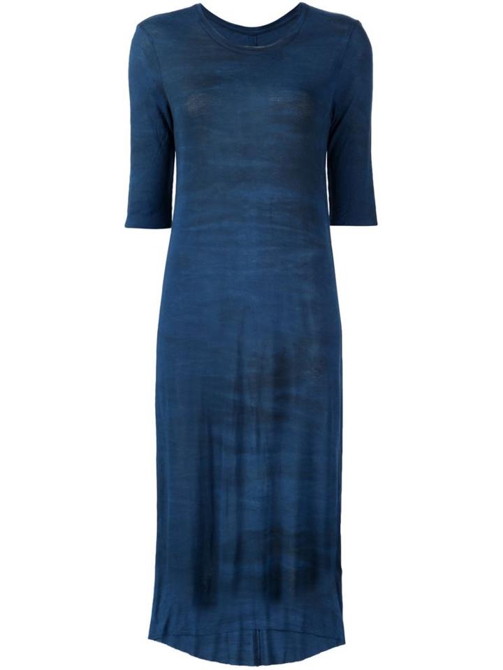 Raquel Allegra Tie-dye Print Midi Dress, Women's, Size: Medium, Blue, Rayon