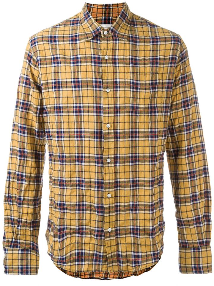 Faith Connexion Plaid Shirt - Yellow & Orange