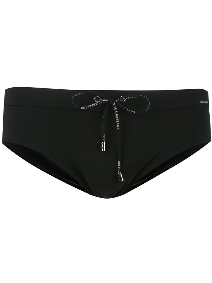Dolce & Gabbana - Embroidered Crown Swim Shorts - Men - Polyester/elastodiene - 3, Black, Polyester/elastodiene