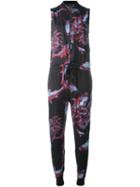 Diesel Koi Print Jumpsuit, Women's, Size: L, Black, Viscose