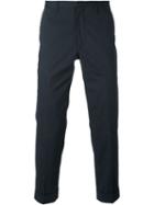 Kolor 'beacon' Cropped Trousers, Men's, Size: 2, Blue, Cupro/polyester/polyurethane/cotton