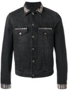 Gucci Studded Denim Jacket, Men's, Size: 50, Black, Cotton/brass