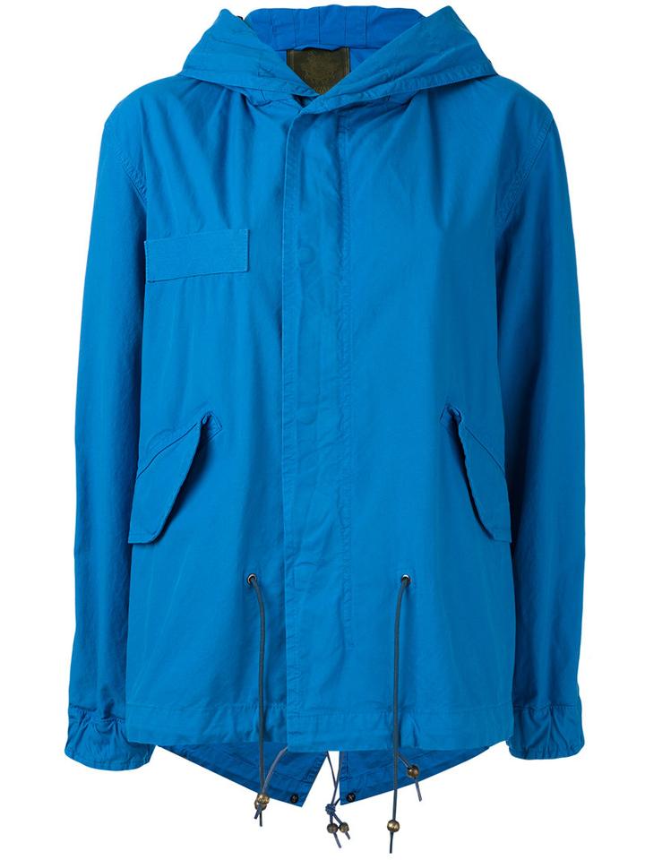 Mr & Mrs Italy - Hooded Short Jacket - Women - Cotton - S, Women's, Blue, Cotton