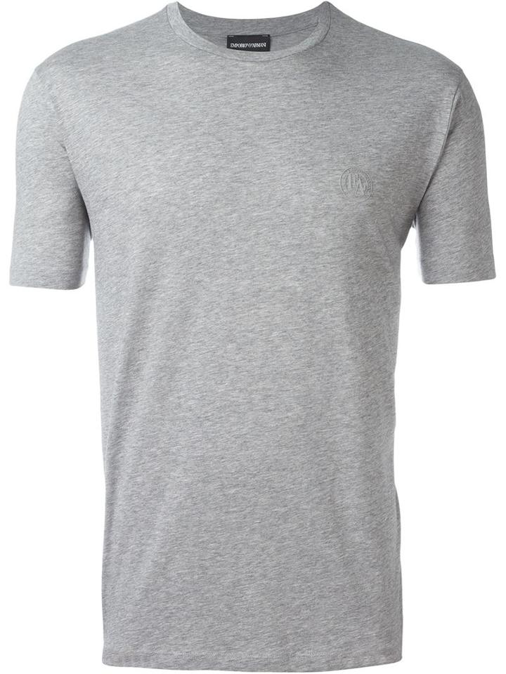 Emporio Armani Classic T-shirt, Men's, Size: M, Grey, Cotton
