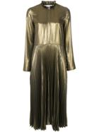 Golden Goose Deluxe Brand Metallic Pleated Dress