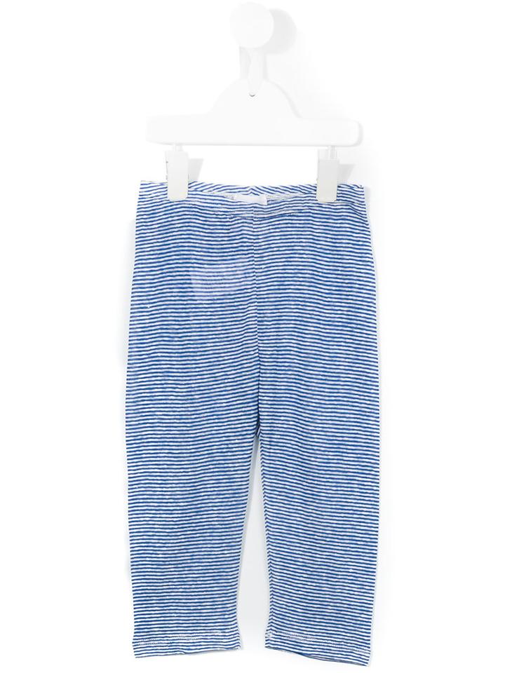 Douuod Kids - Striped Trousers - Kids - Linen/flax/viscose - 12 Yrs, Girl's, Blue