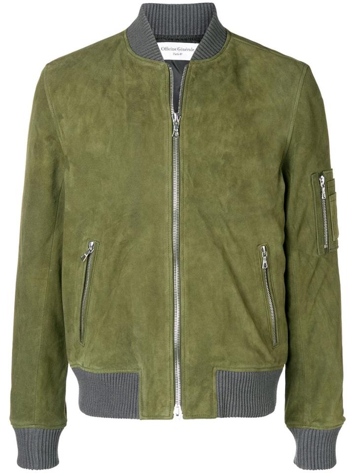 Officine Generale Charlie Bomber Jacket - Green
