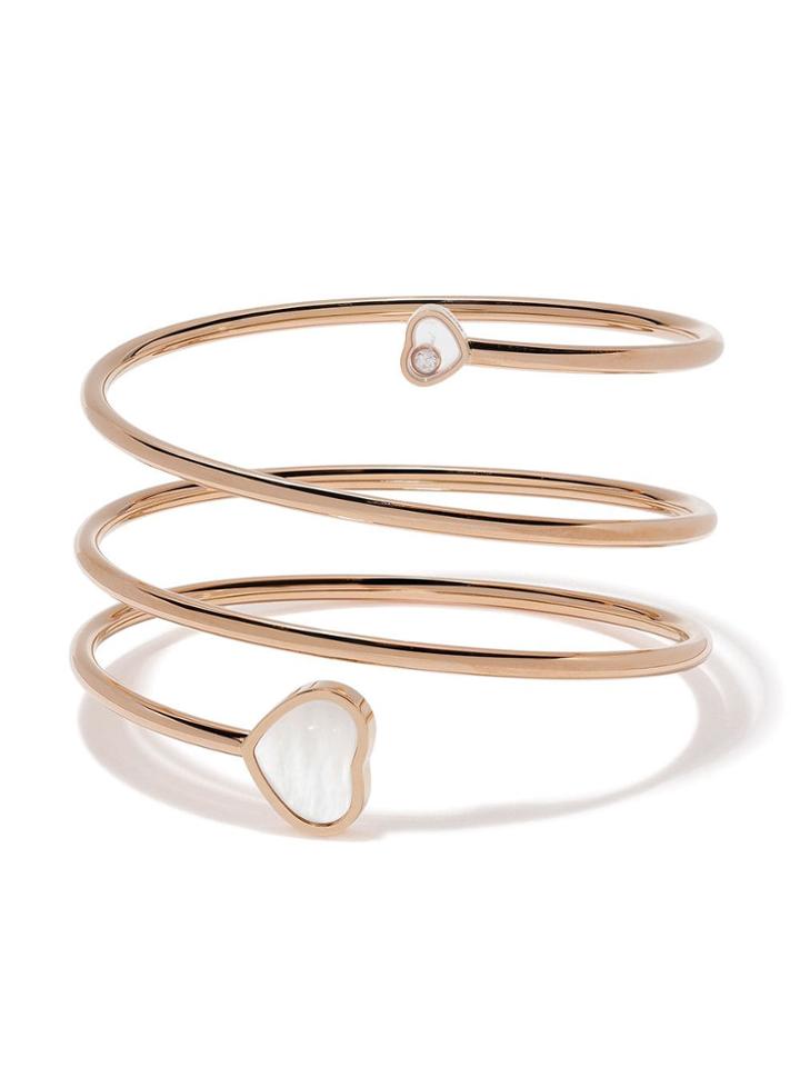 Chopard 18kt Rose Gold Happy Hearts Diamond And Mother-of-pearl Twist