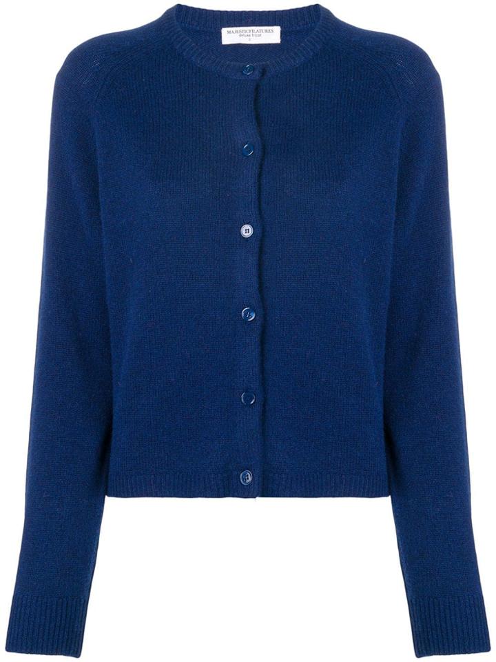 Majestic Filatures Knitted Cardigan - Blue