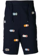 Henrik Vibskov Embroidered Sleepers Shorts - Blue