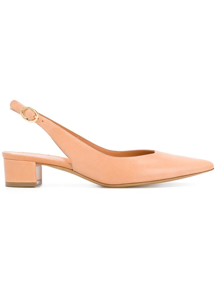 Mansur Gavriel Pointed Slingback Pumps - Nude & Neutrals