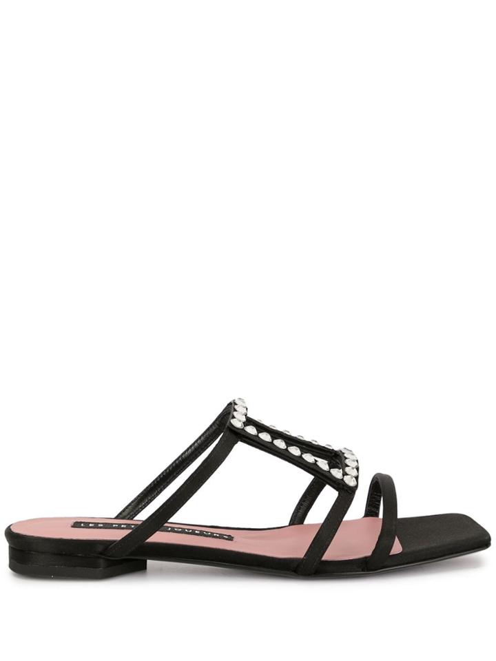 Les Petits Joueurs Hoya Caged Sandals - Black